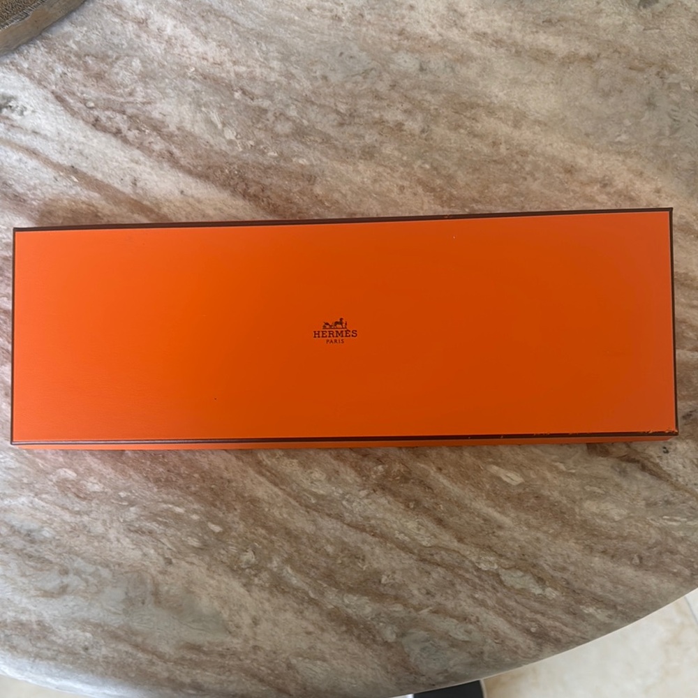 Hermes Orange Tie Box